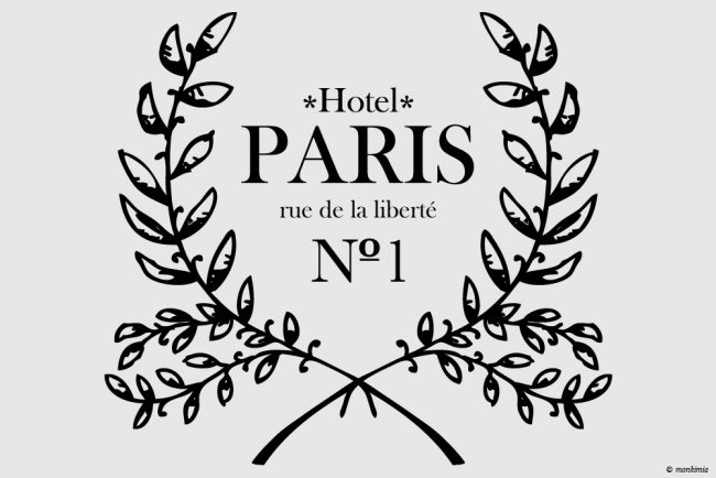 Möbeltattoo Hotel Paris