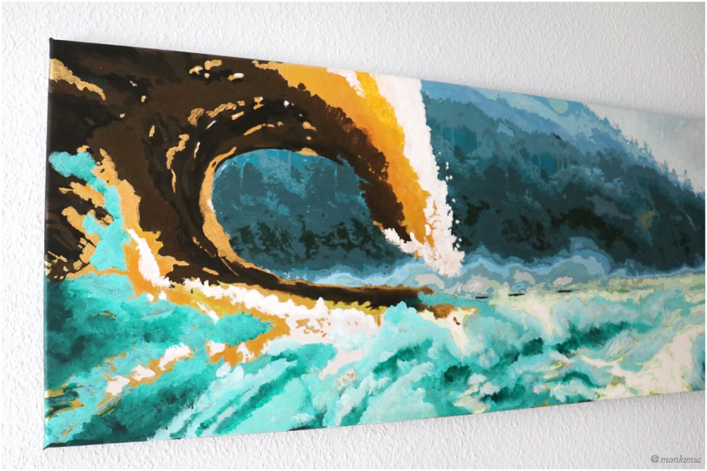 Kunst - Acryl - monkimia Überschwemmt
