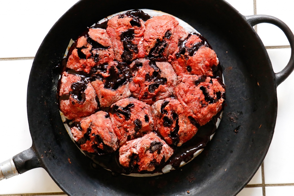 Rote Beete Schoko Sauerteig Swirl Brot