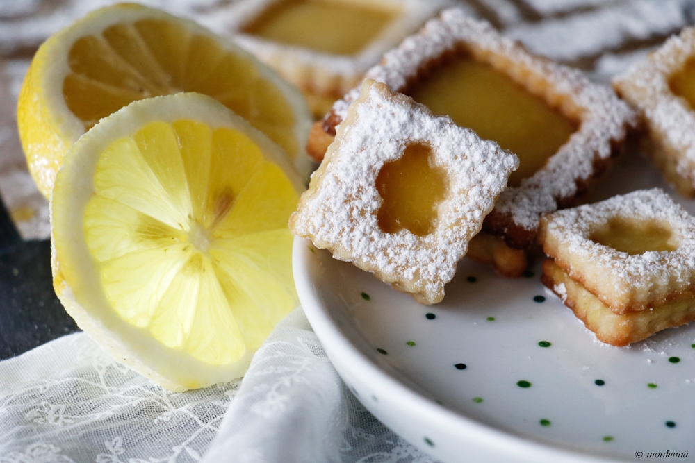 Zitronen Kekse, Lemon Curd Cookies