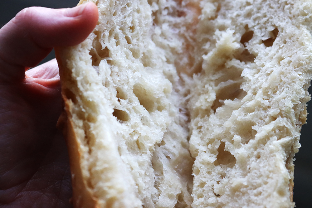Dinkelbaguette Hafer Sauerteig